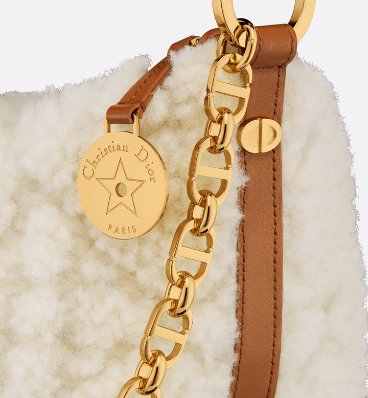 New for Fall/Winter - White Wool Leather Handbag