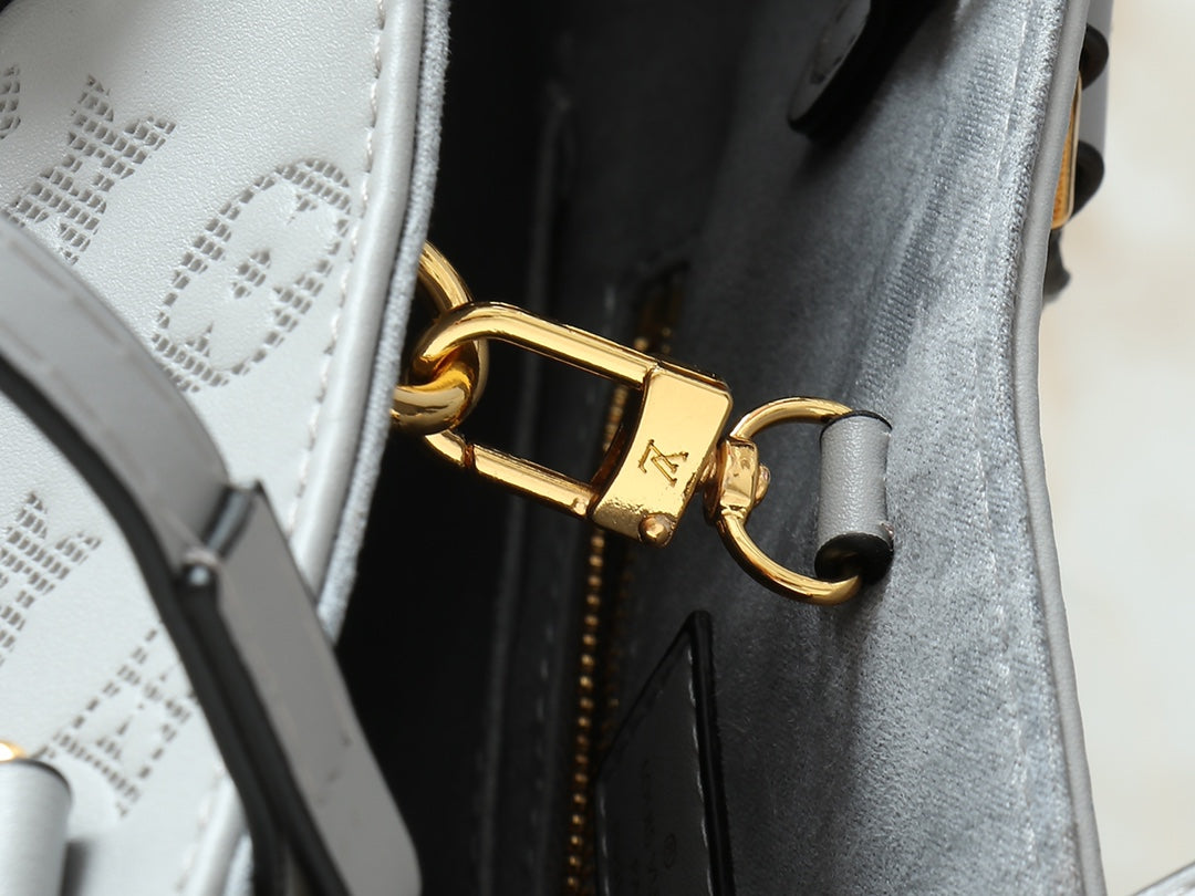 3 Colors - Embossed Textured Cowhide Handbag