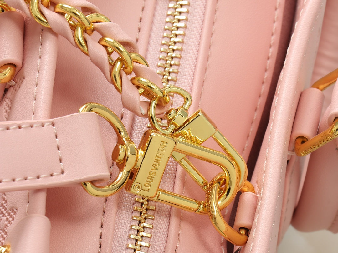 Embossed cowhide handbag