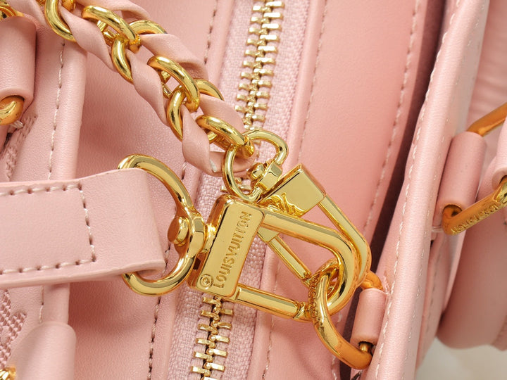 Embossed cowhide handbag