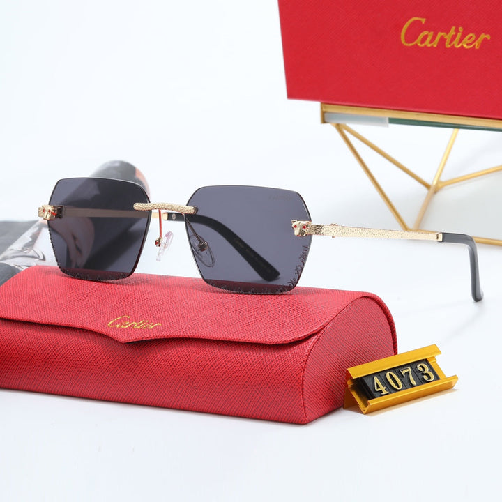 5 Colors Small Glass Lens Sunglasses