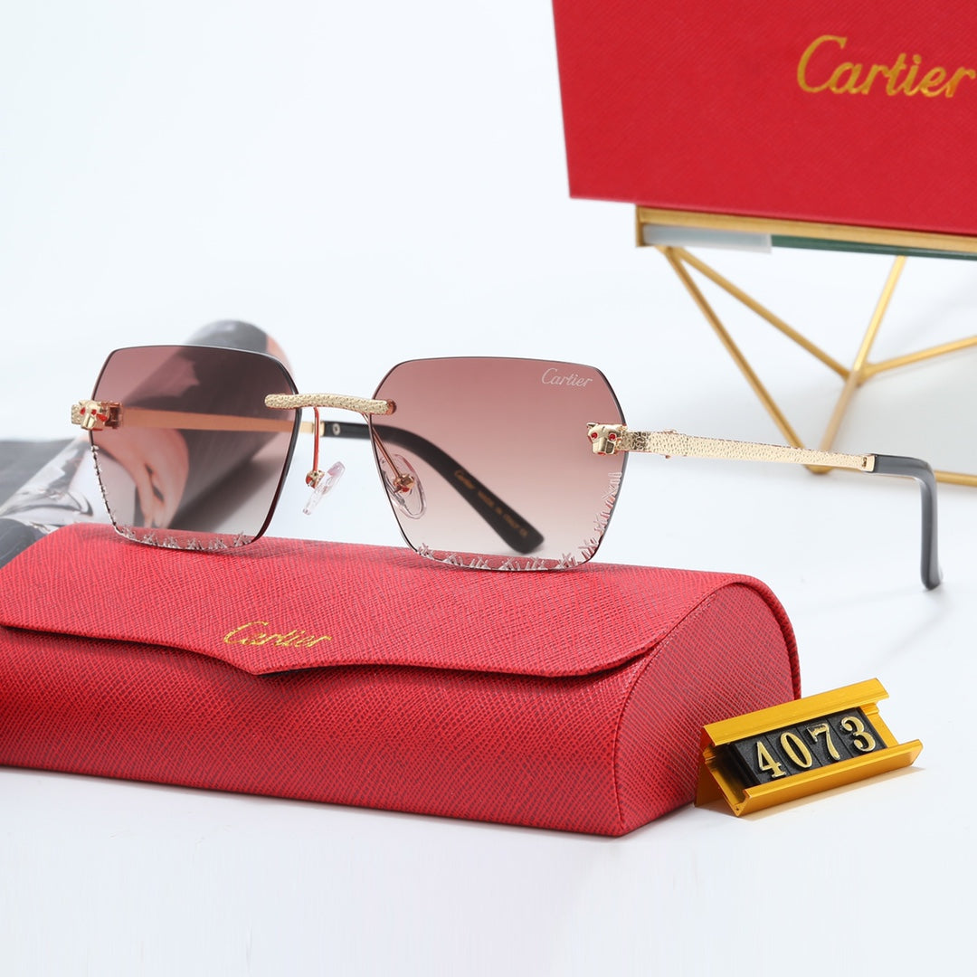5 Colors Small Glass Lens Sunglasses