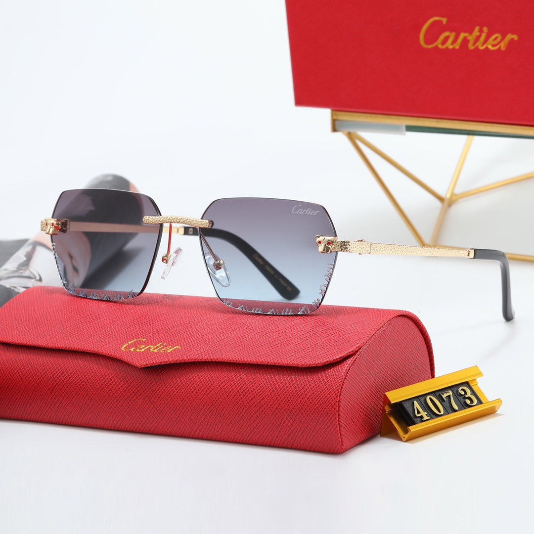 5 Colors Small Glass Lens Sunglasses