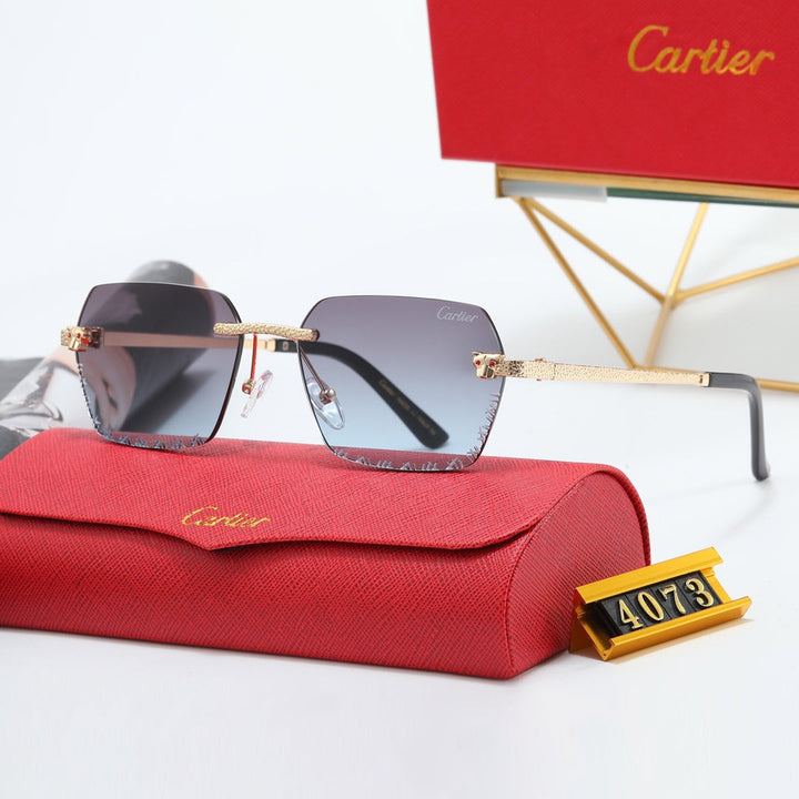 5 Colors Small Glass Lens Sunglasses