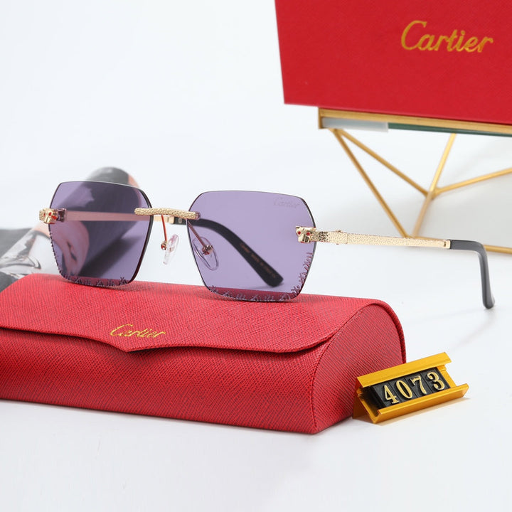 5 Colors Small Glass Lens Sunglasses