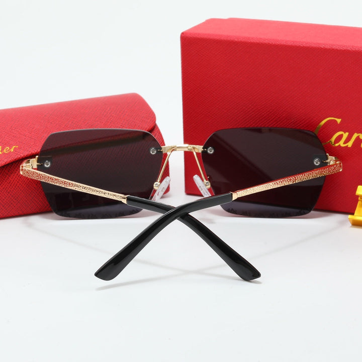 5 Colors Small Glass Lens Sunglasses