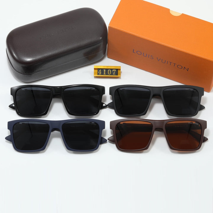 4 Colors Stylish Plaid Pattern Sunglasses