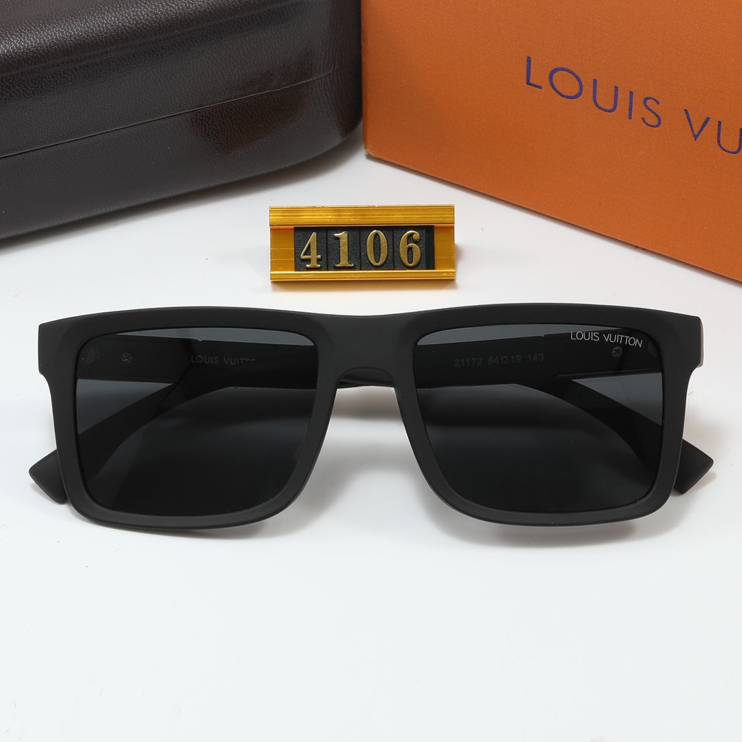 4 Colors Fashion Plaid Frosted Sunglasses