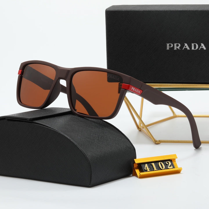 4 Colors Red Logo Square Sunglasses