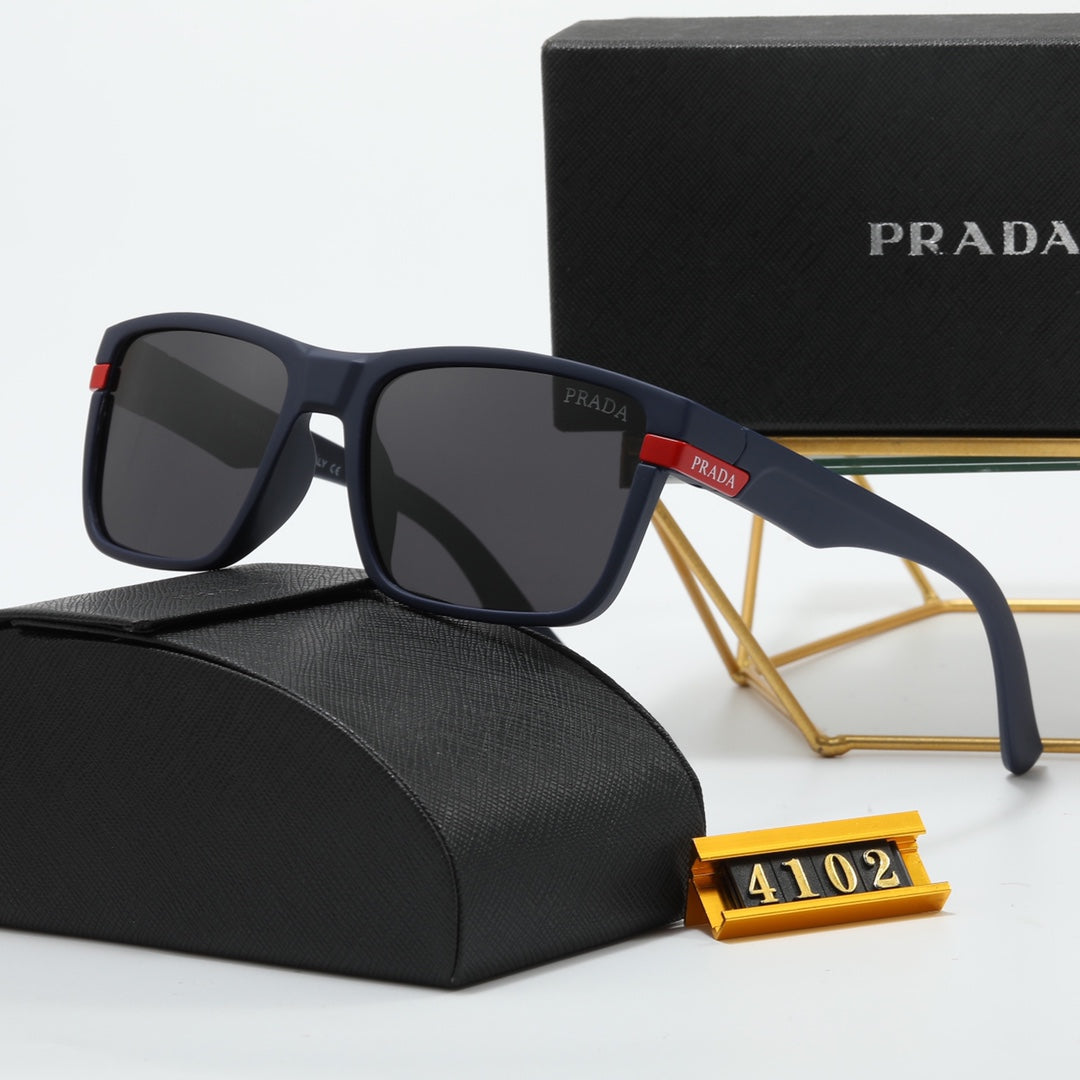 4 Colors Red Logo Square Sunglasses