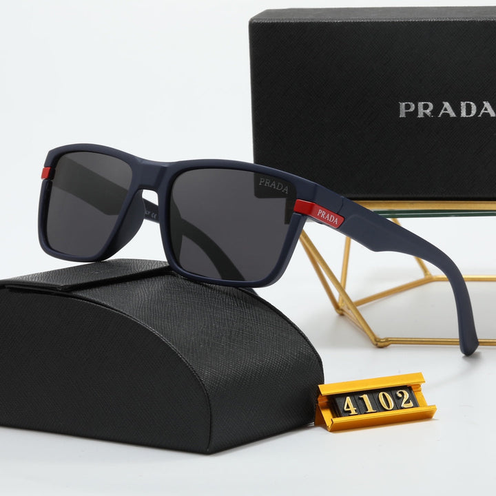 4 Colors Red Logo Square Sunglasses