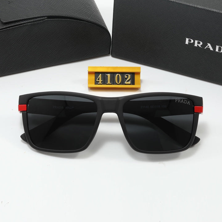 4 Colors Red Logo Square Sunglasses