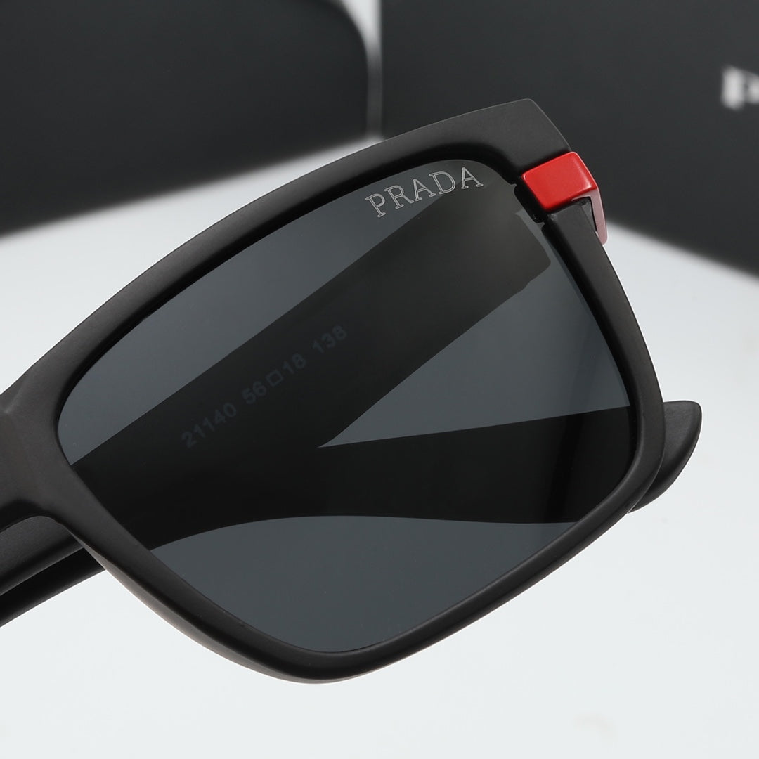 4 Colors Red Logo Square Sunglasses