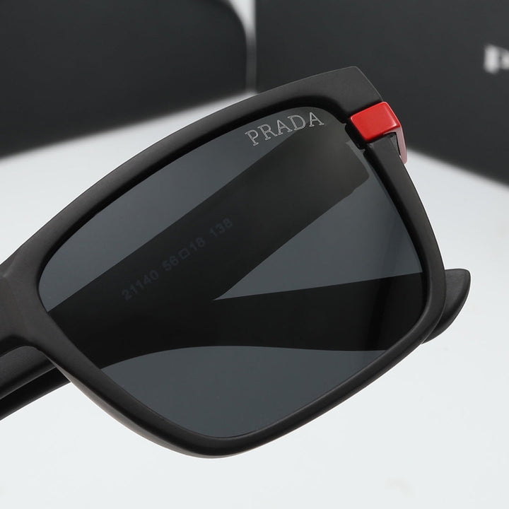 4 Colors Red Logo Square Sunglasses