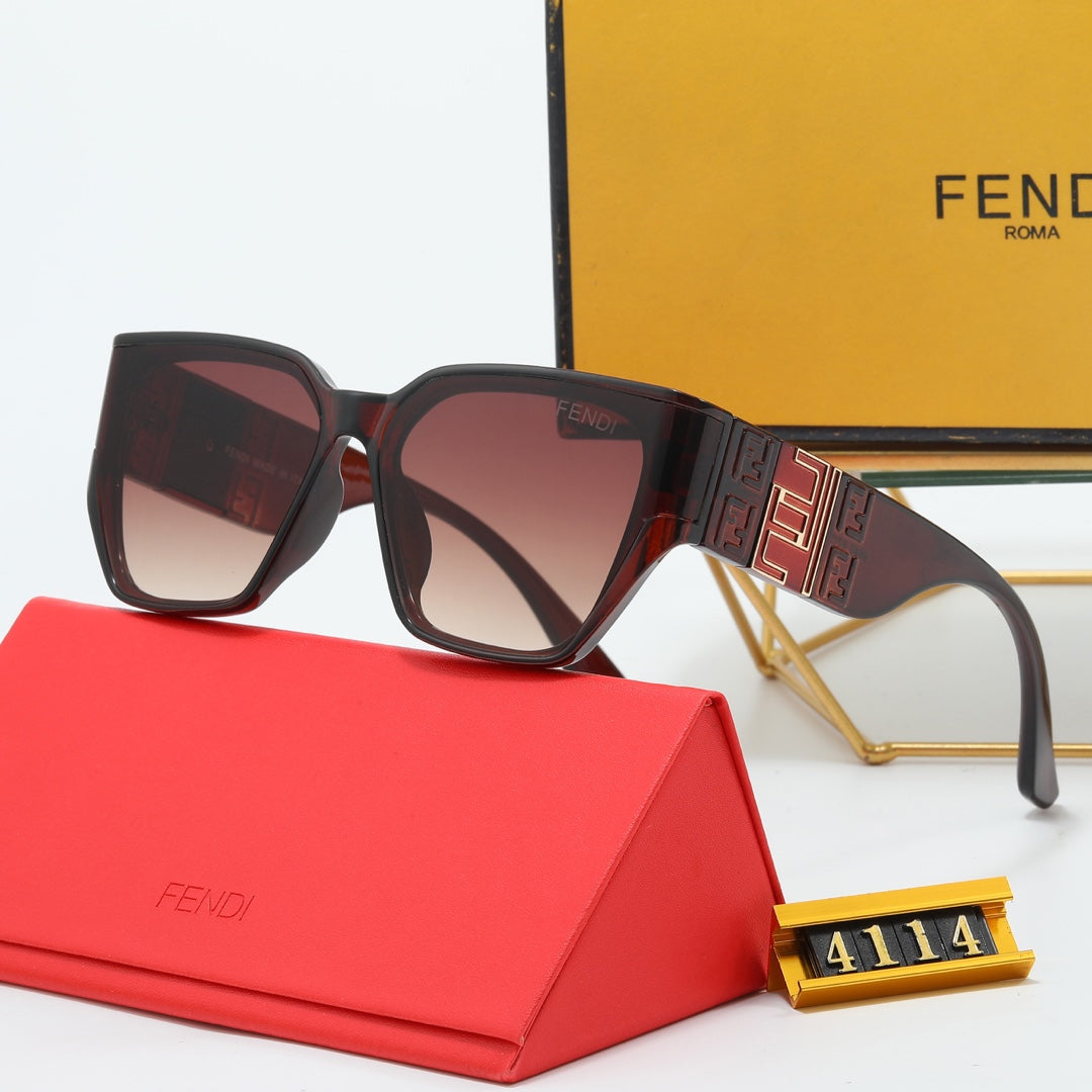 4 Colors Large Embossed Sunglasses