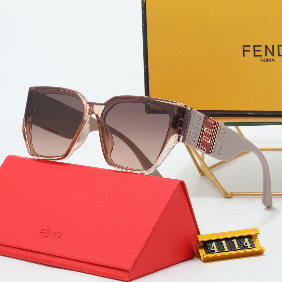 4 Colors Large Embossed Sunglasses