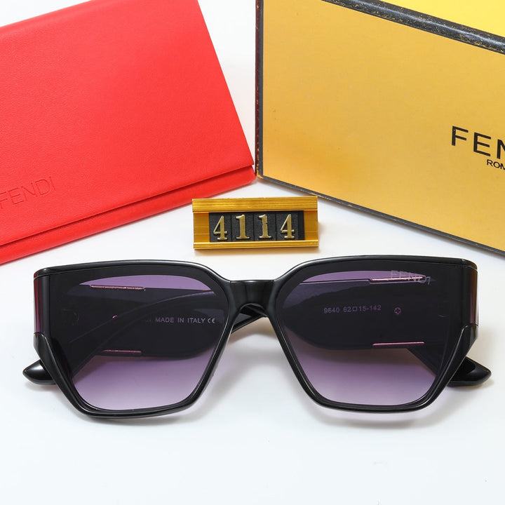 4 Colors Large Embossed Sunglasses