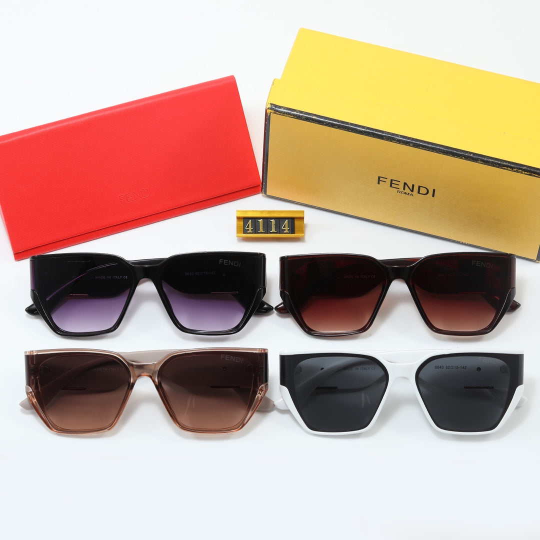 4 Colors Large Embossed Sunglasses
