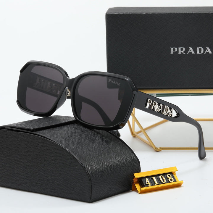 4 Colors Hollowed out logo sunglasses