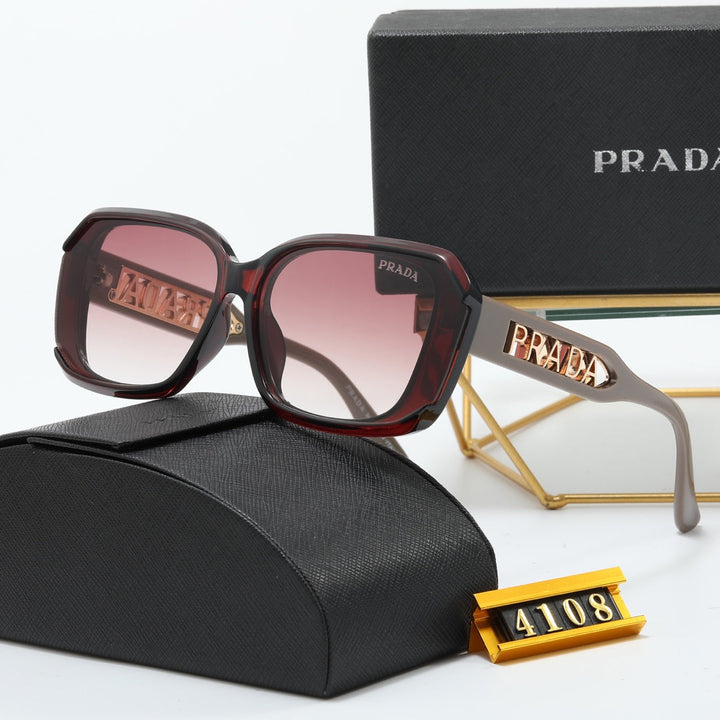 4 Colors Hollowed out logo sunglasses