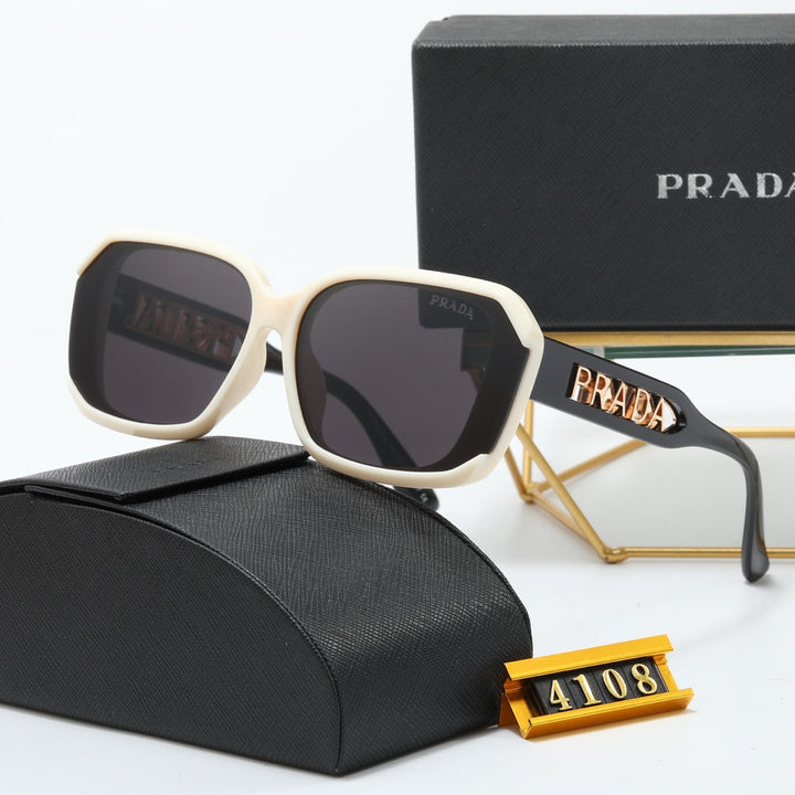 4 Colors Hollowed out logo sunglasses