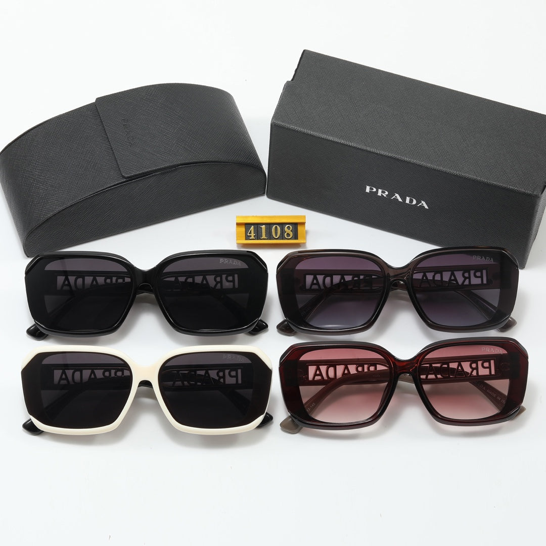 4 Colors Hollowed out logo sunglasses
