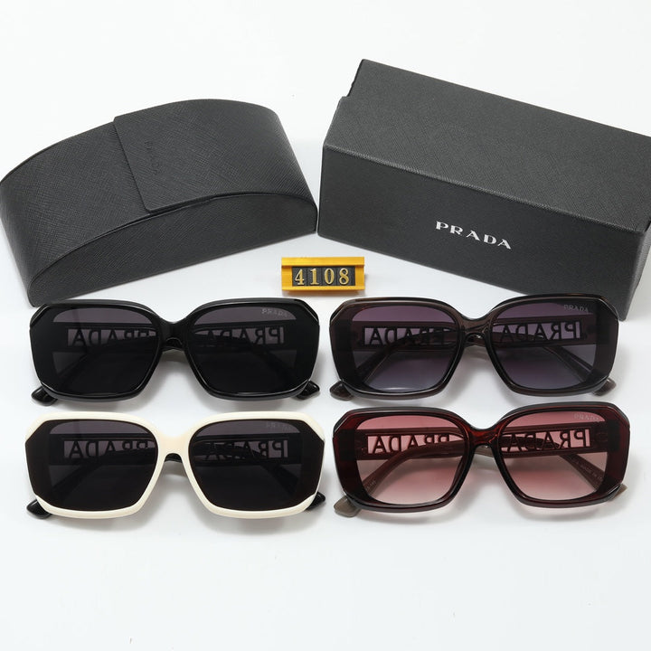 4 Colors Hollowed out logo sunglasses