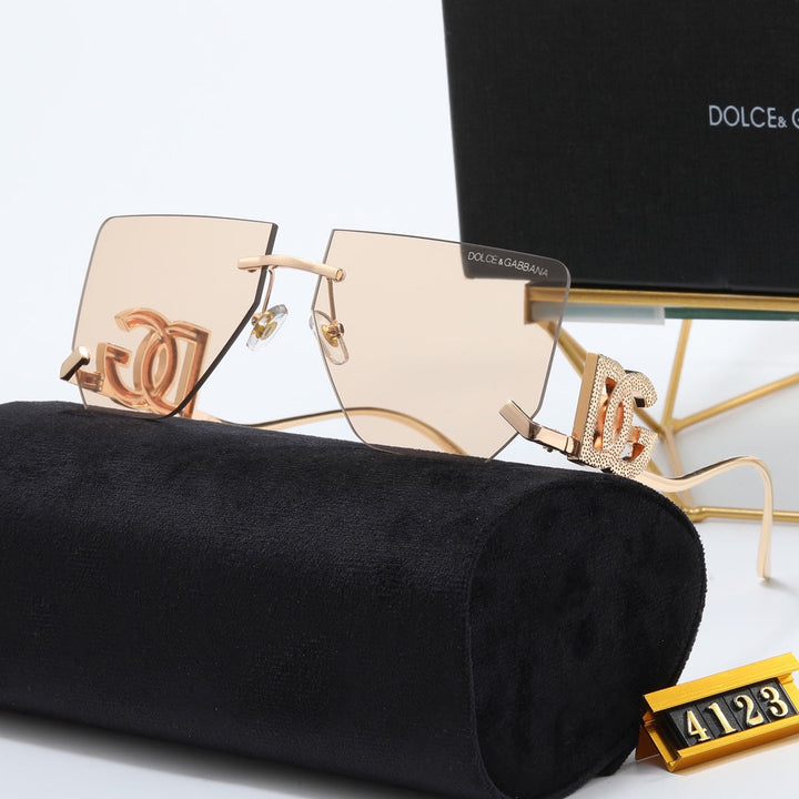 4 Colors Metal Monogram Sunglasses