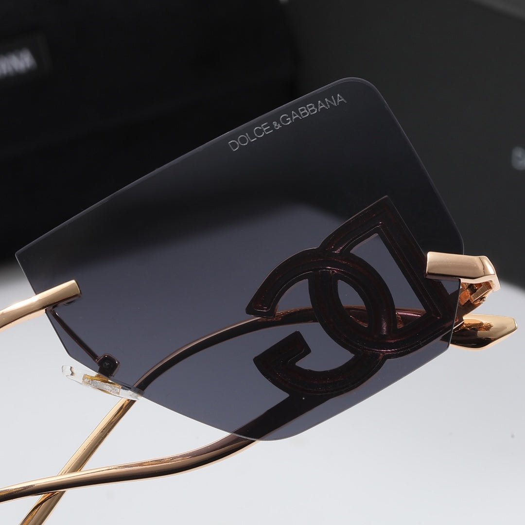 4 Colors Metal Monogram Sunglasses