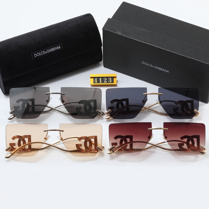 4 Colors Metal Monogram Sunglasses