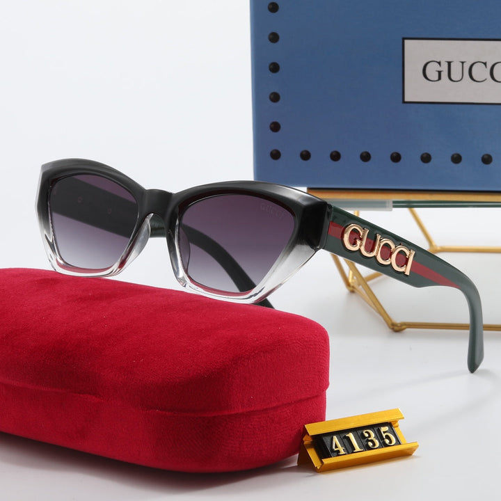 4 Colors Alphabet Mirror Leg Sunglasses