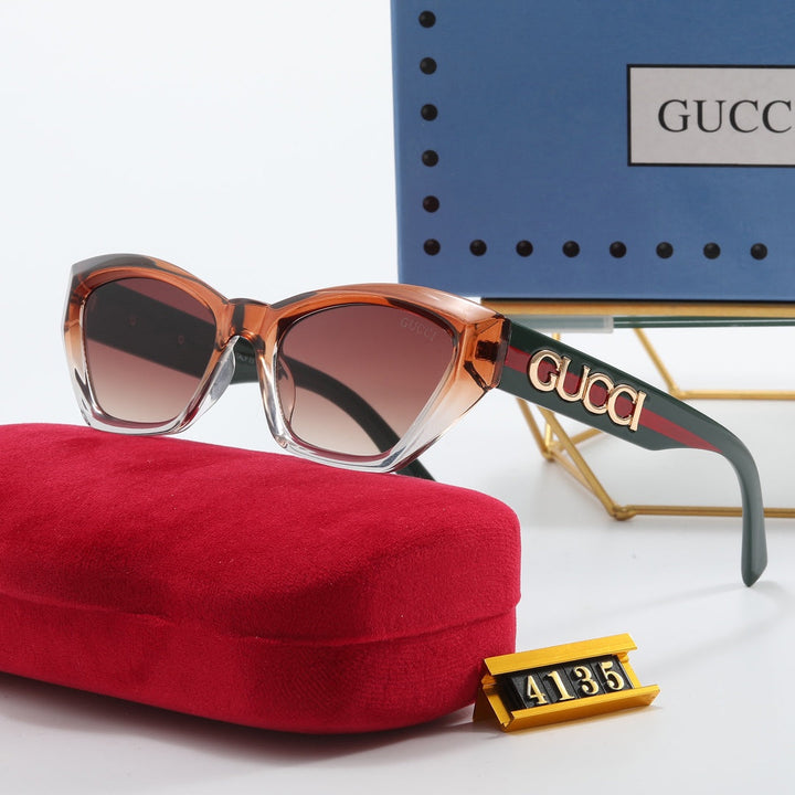 4 Colors Alphabet Mirror Leg Sunglasses