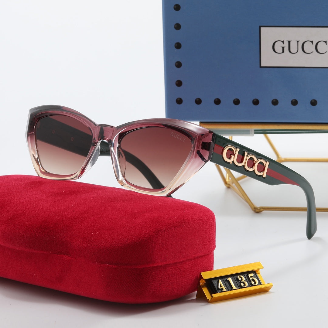 4 Colors Alphabet Mirror Leg Sunglasses