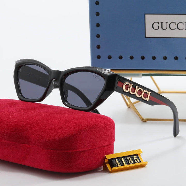 4 Colors Alphabet Mirror Leg Sunglasses