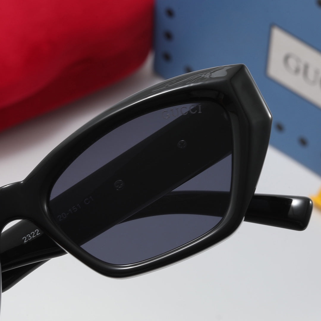 4 Colors Alphabet Mirror Leg Sunglasses