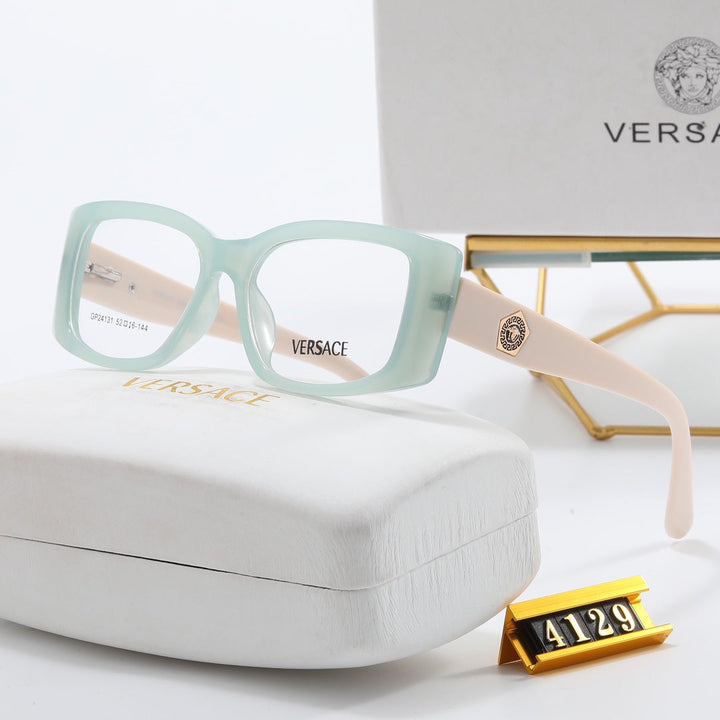 4 Colors Square Fashion Flat Glasses