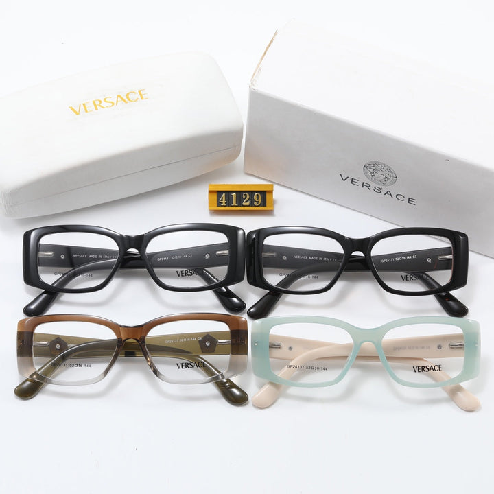 4 Colors Square Fashion Flat Glasses
