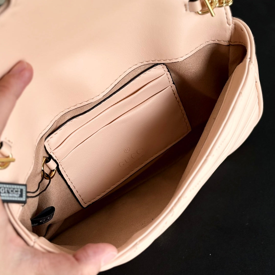 Pink Full Cowhide Classic Handbag