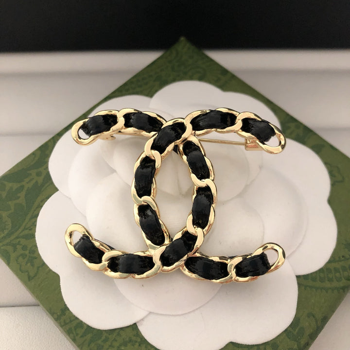 Braided Brass Brooch