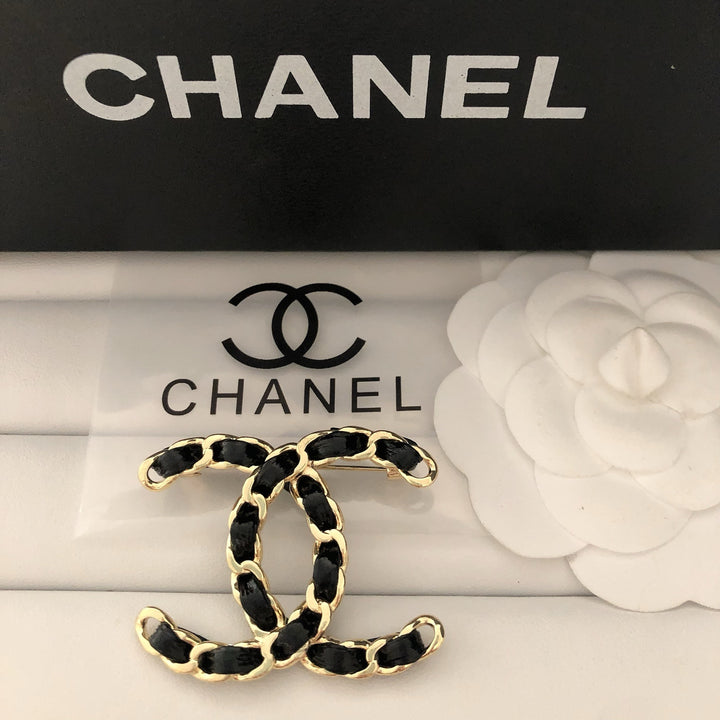 Braided Brass Brooch