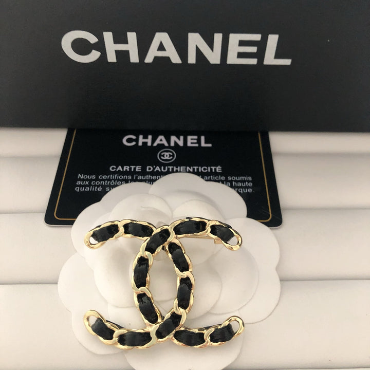 Braided Brass Brooch