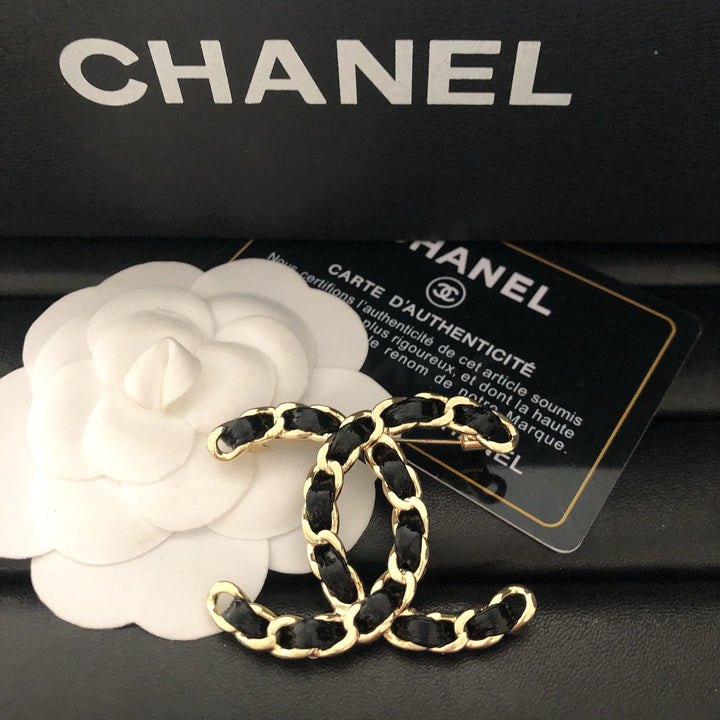 Braided Brass Brooch