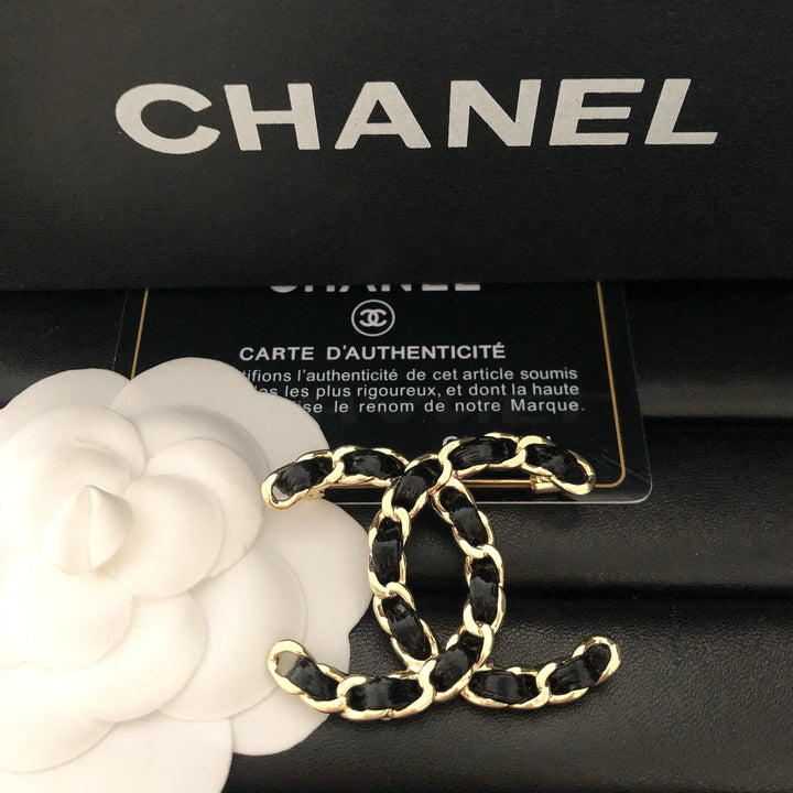 Braided Brass Brooch