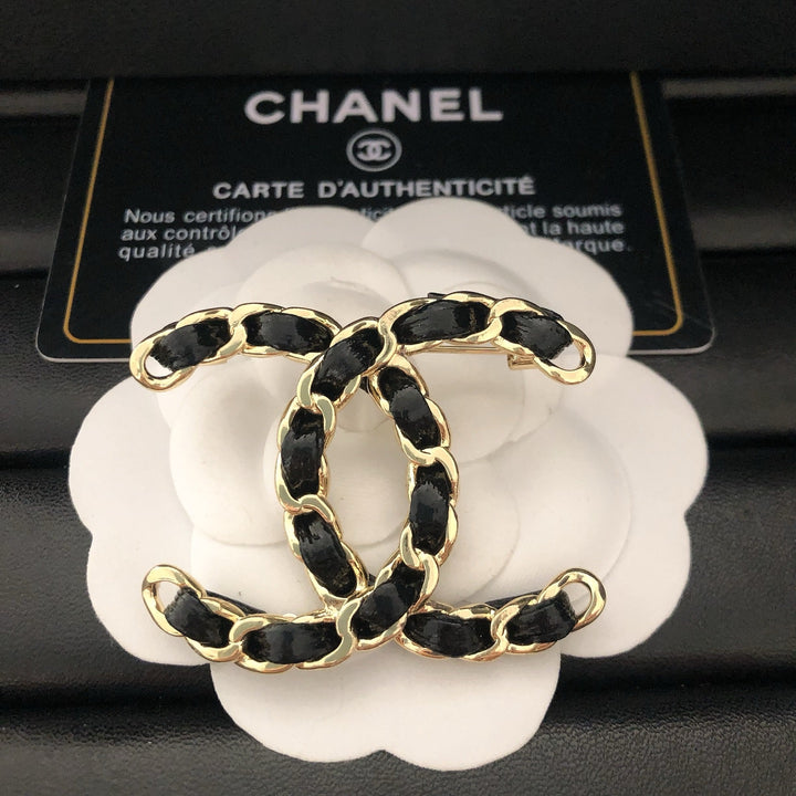 Braided Brass Brooch