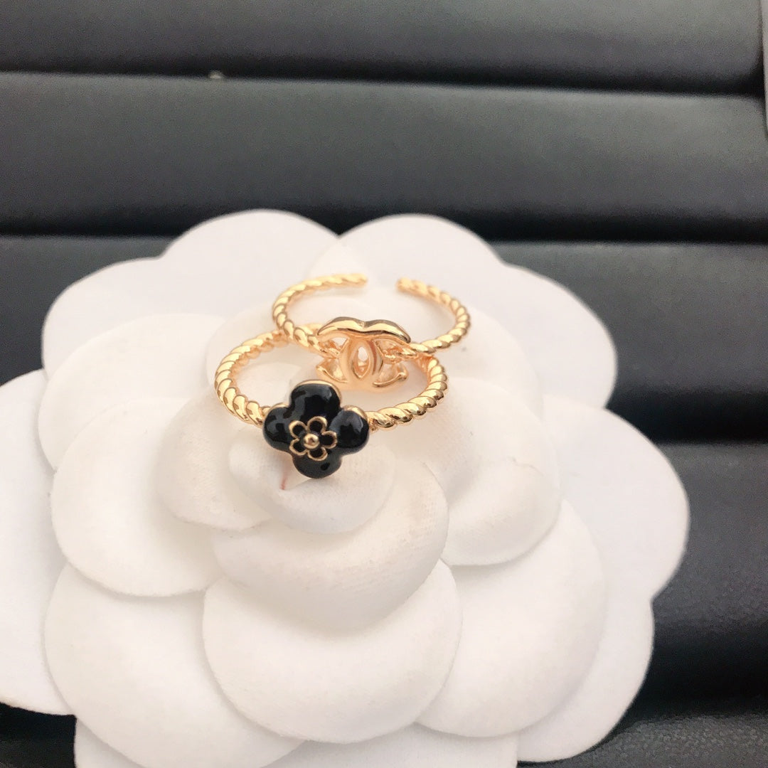 Flower Shape Open End Adjustable Ring