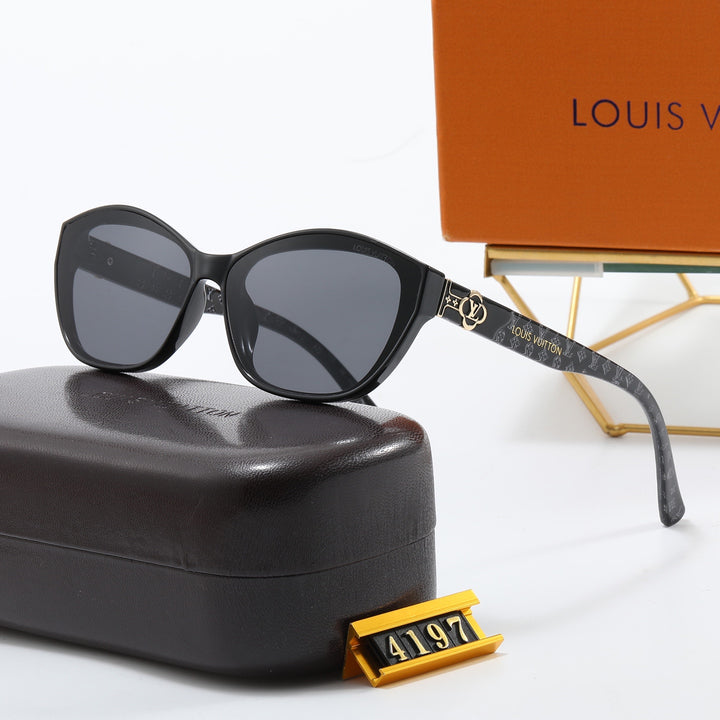 4 Colors Floral Logo Small Sunglasses