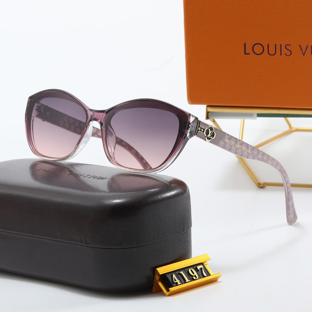 4 Colors Floral Logo Small Sunglasses