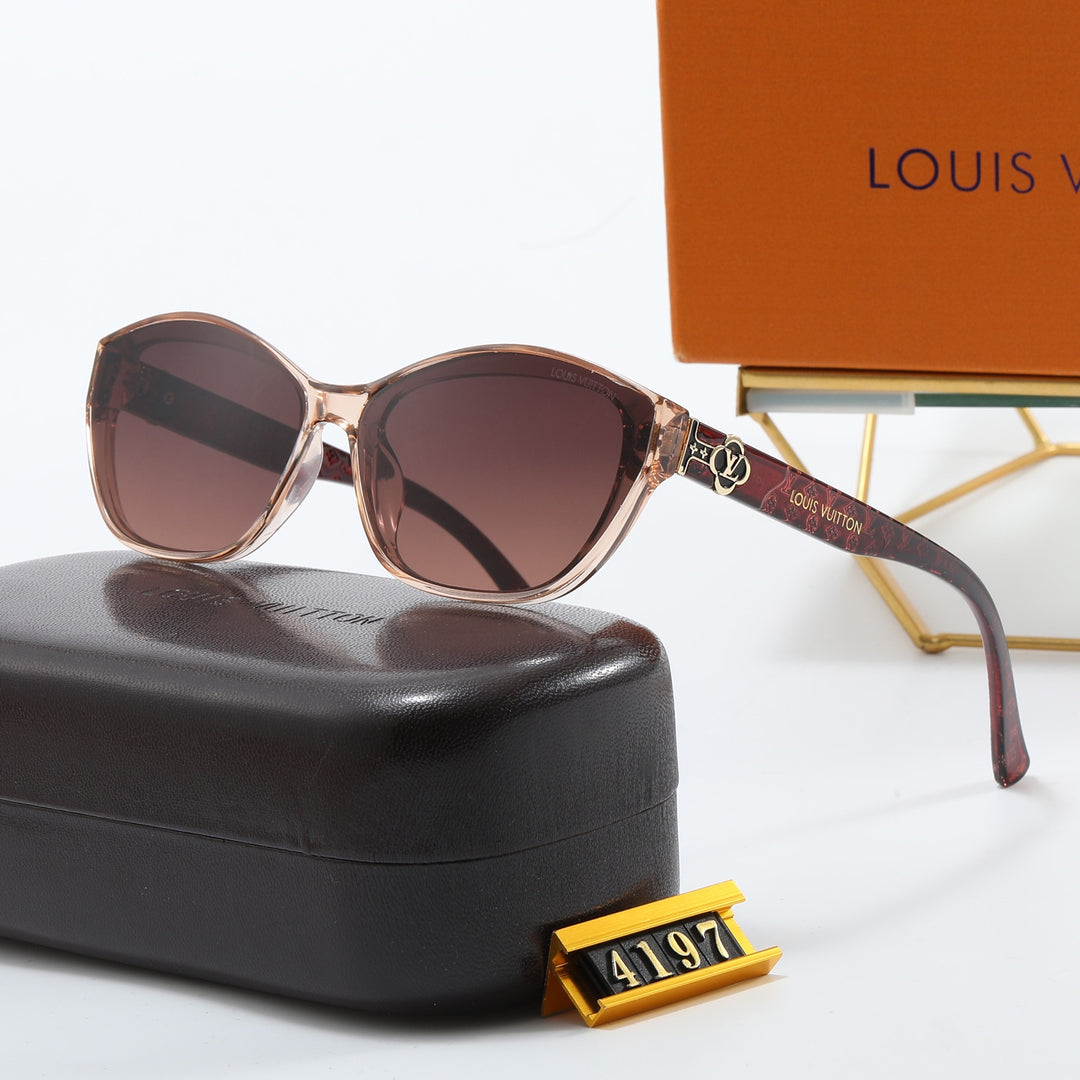 4 Colors Floral Logo Small Sunglasses