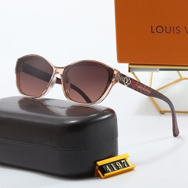 4 Colors Floral Logo Small Sunglasses