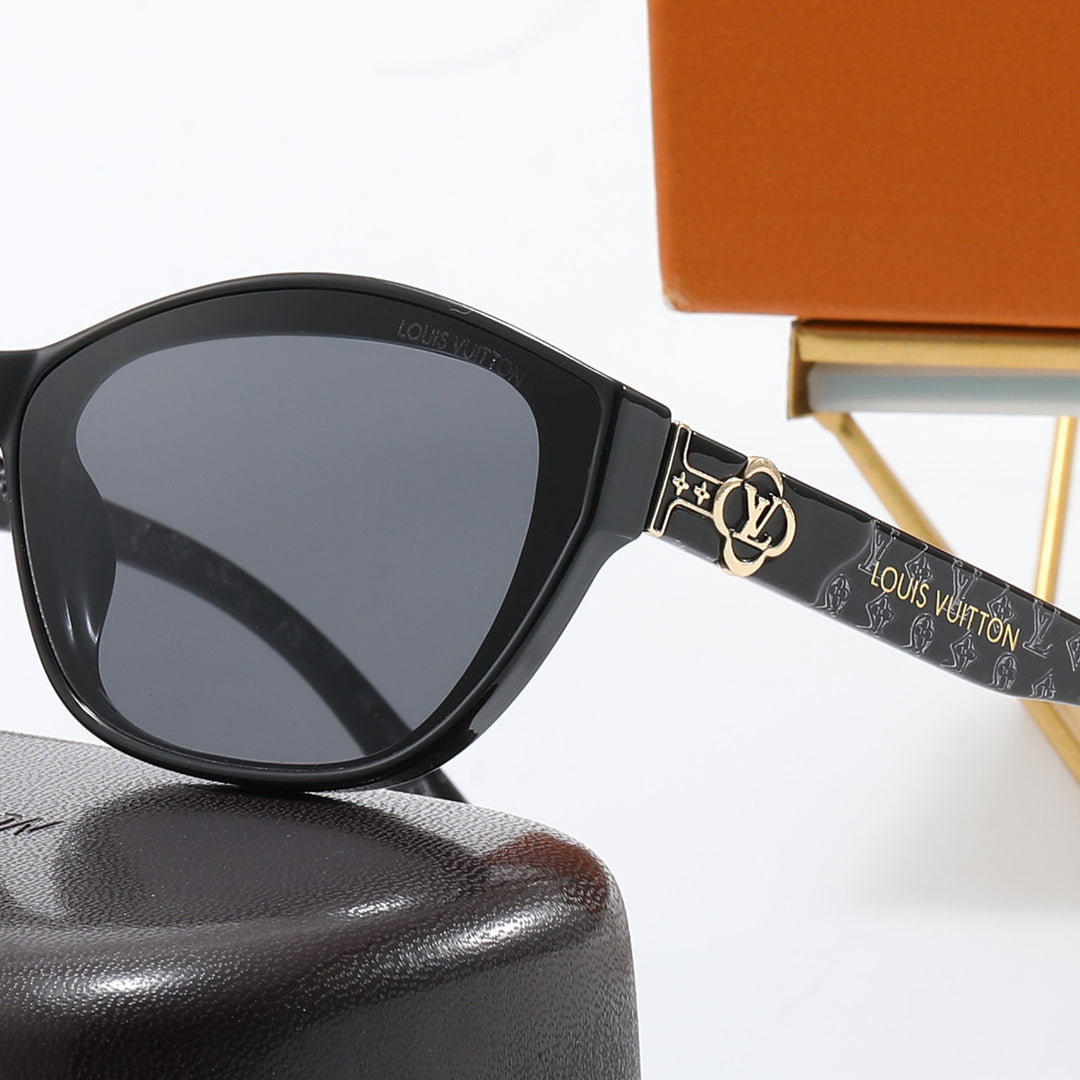 4 Colors Floral Logo Small Sunglasses